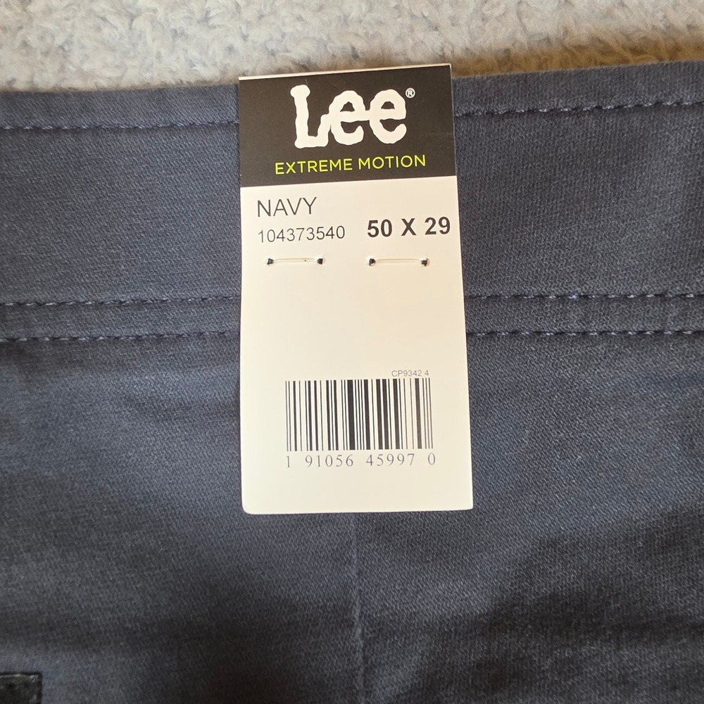 Lee Extreme Motion Chino Pants Mens 50x29 Regular Straight Office Casual NWT - Picture 7 of 11